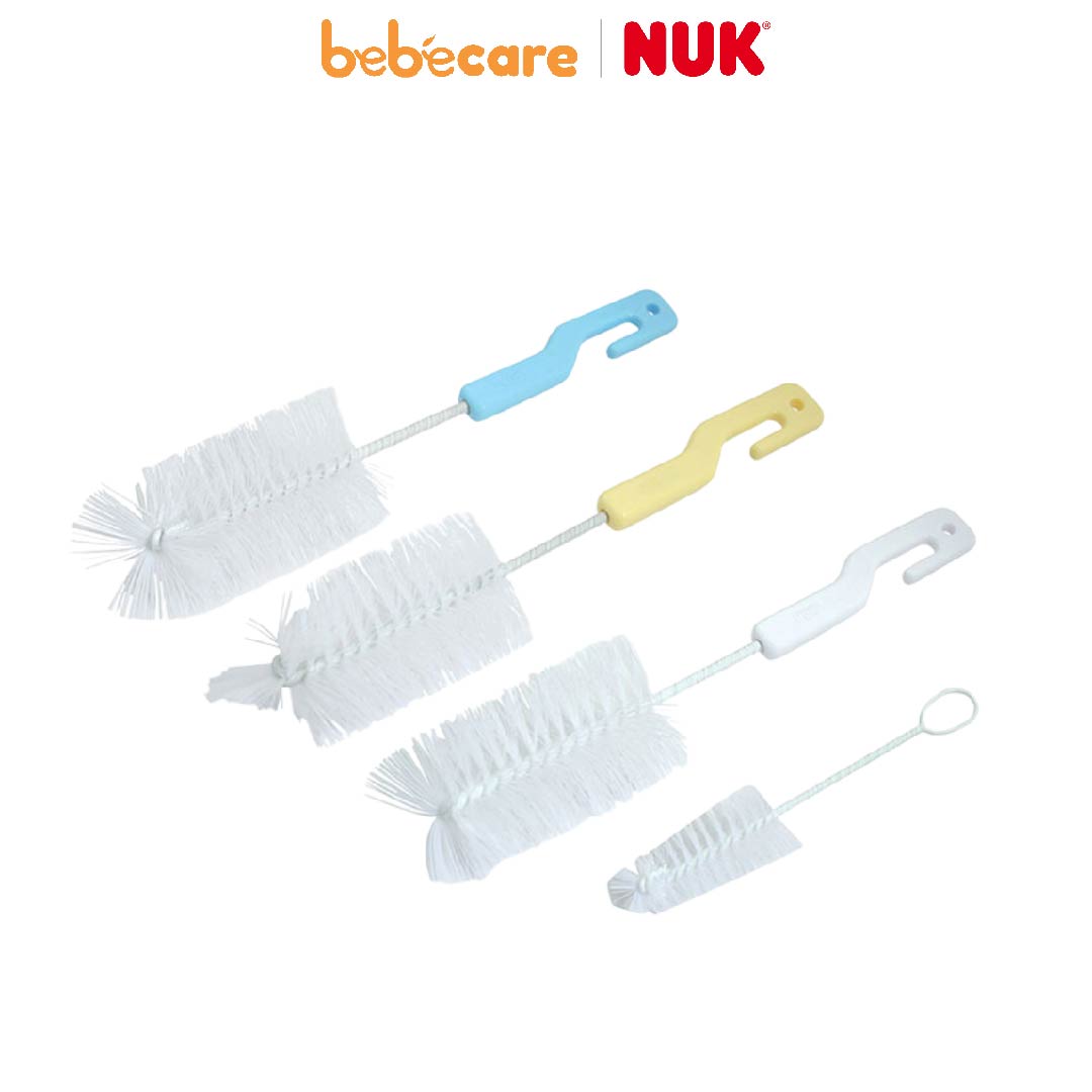 NUK 3 (1080)-Bộ Chổi Cọ Bình Sữa Và Núm Ti NUK